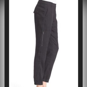 VINCE Linen Jogger Pants Black